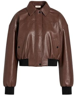 SKIIM Chaqueta De Cuero Sarah - Marrón