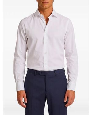 Borriello Spaccanapoli Cotton-Twill Shirt - White