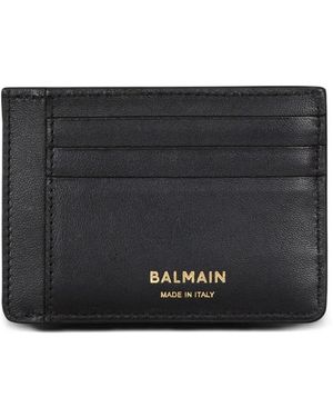 Balmain Anthem Card Holder - Black