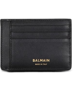 Balmain Anthem Card Holder - Black