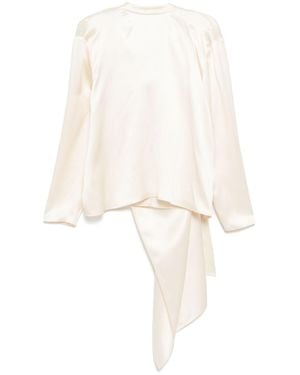 Magda Butrym Draped Blouse - White