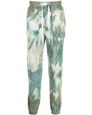 John Elliott Tie-Dye Print Track Trousers - Green