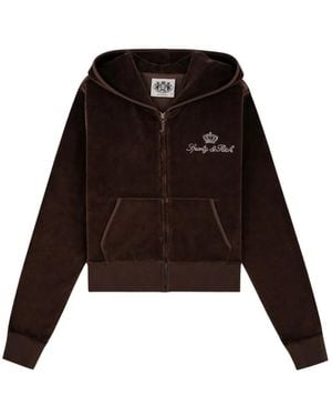Juicy Couture X&R Crystal-Embellished Hoodie - Black