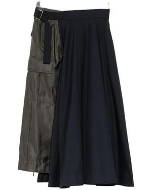 Sacai Hybrid Rock Mit Aufgesetzten Taschen - Schwarz