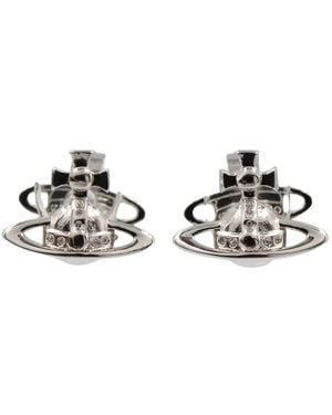 Vivienne Westwood 2020s Orb Stud Earrings - ホワイト