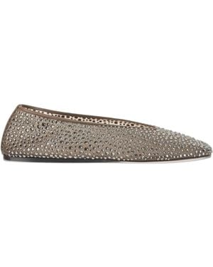 Le Monde Beryl Ballerinas mit Kristallen - Grau