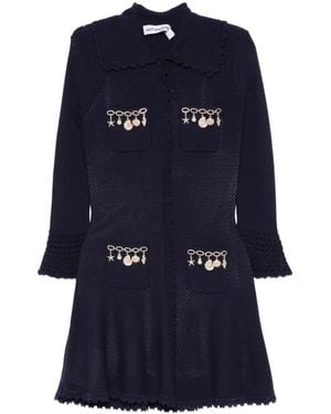 Self-Portrait Short Dress - Blue
