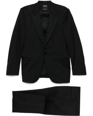 ZEGNA シングルスーツ - ブラック