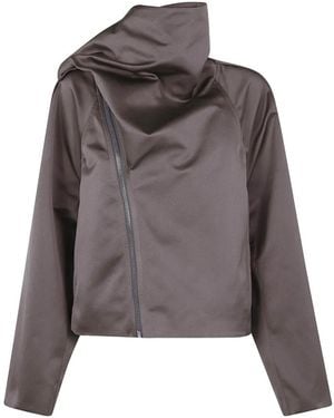 Rick Owens Zip-Up Jacket - Brown