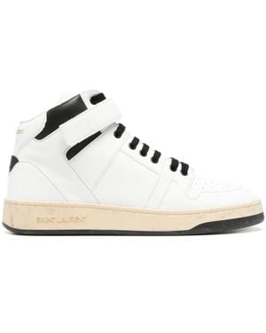 Saint Laurent Lax ハイカット スニーカー - ホワイト