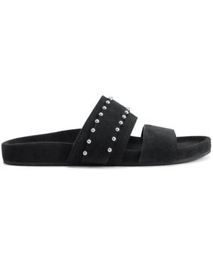 Giuseppe Zanotti Ryan Double-Banded Stud-Embellishment Sandals - Black