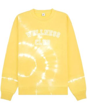 Sporty & Rich Wellness Club Crew-Neck Sweatshirt - Yellow
