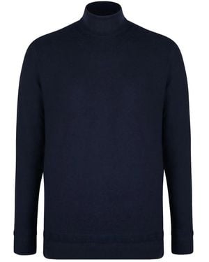 Boglioli Pullover mit Stehkragen - Blau