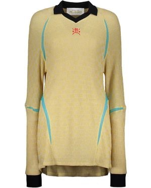 PAOLINA RUSSO Gestricktes T-Shirt - Gelb