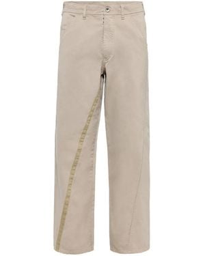 Maison Margiela Twisted-Seam Straight-Leg Trousers - Natural