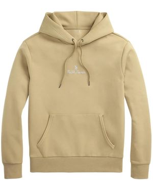 Polo Ralph Lauren Logo-Embroidered Hoodie - Natural