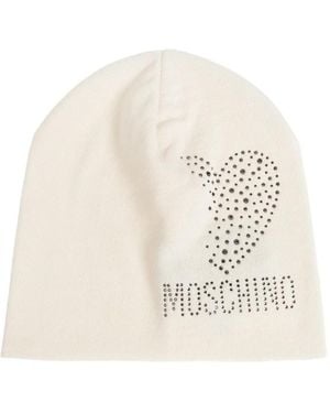 Moschino Berretto Con Paillettes - Bianco