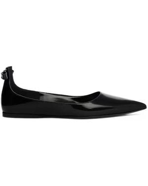 Pierre Hardy Cléo Pointed-Toe Ballet Flats - Black