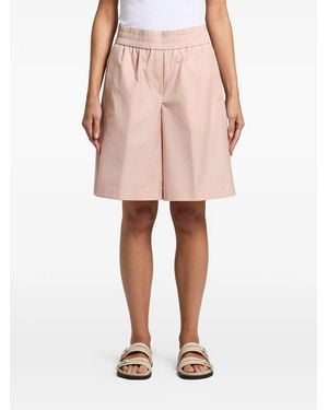 Peserico Elasticated Cropped Trousers - Pink