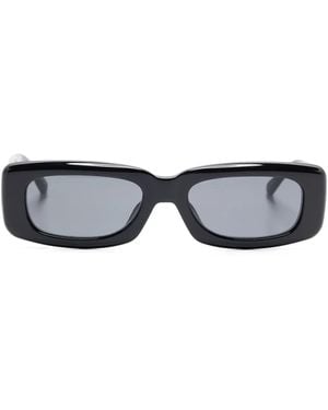 The Attico "Mini Marfa" Sunglasses With Acetate Rectangular Frame And Logo - Multicolour