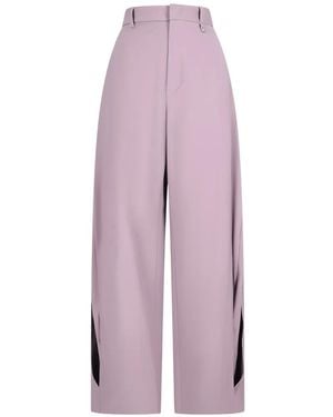 GIUSEPPE DI MORABITO Side-Slit Tailored Trousers - Purple