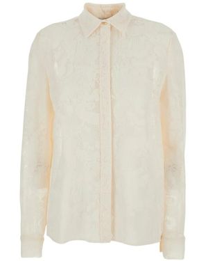 PT Torino Lace Buttoned Shirt - White