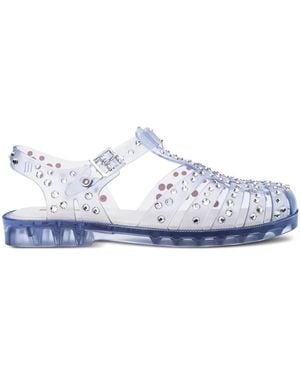 Melissa Crystal-embellished Jelly Sandals - White