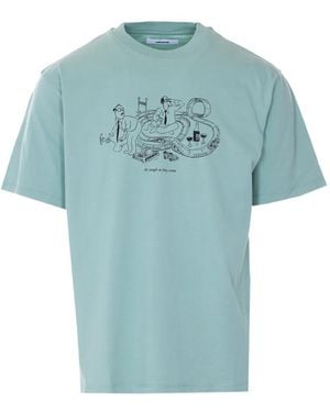 Edmmond Studios Scalextric Graphic-Print T-Shirt - Blue