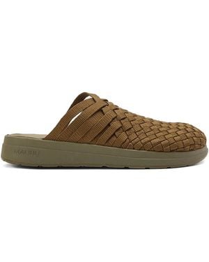 Malibu Sandals Colony Woven Mules - Brown