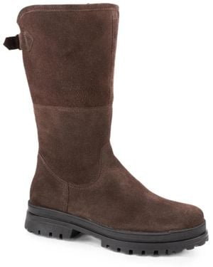 dirndl + bua Suede Side-Zip Boots - Brown