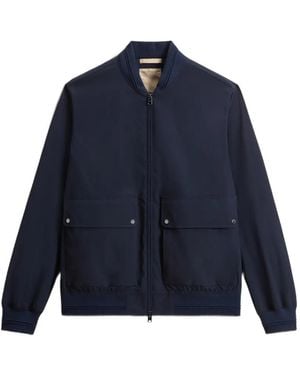 Woolrich Wesley Bomber Jacket - Blue