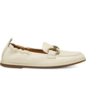 Marc O' Polo Alva Chain Link-Detail Loafers - Natural