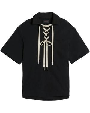 Simone Rocha Polo Con Cordones - Negro