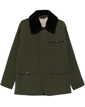 Brioni Hike Field Fur-Collar Jacket - Green