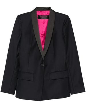 Barbara Bui Blazer Con Revers Satinati - Nero