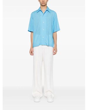 Amiri Micro Ma Camp Shirt - ブルー