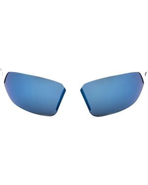 Nike Shield-Frame Semi-Rim Sunglasses - Blue