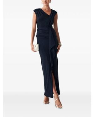 BWLDR V-Neck Maxi Dress - Blue