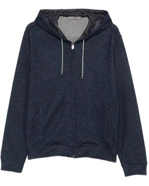 Corneliani Zip-Fastening Hoodie - Blue
