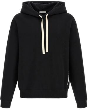 Jil Sander Sudadera Con Capucha Y Logo - Negro
