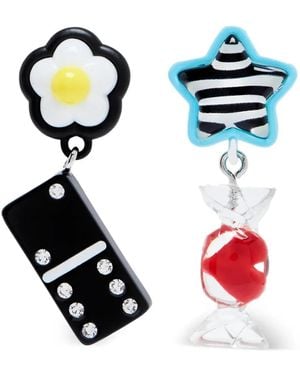 Marc Jacobs Sticker Charm Earrings - White