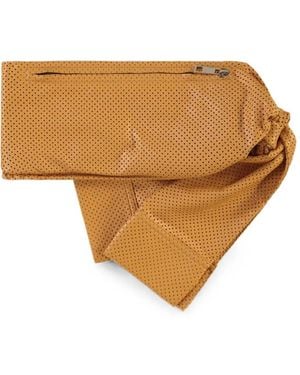 Cedric Charlier Riñonera Con Diseño Perforado - Marrón