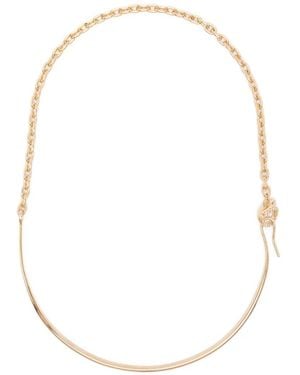 Ferragamo Gancio Catene Necklace - White