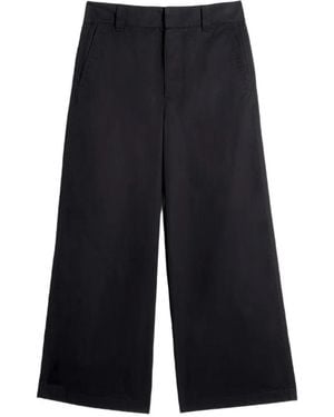 Lemaire Straight High-Waisted Trousers - Blue