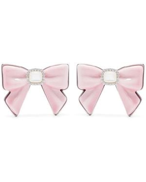 ShuShu/Tong Boucles D'Oreilles Nœud Marin En Céramique - Rose
