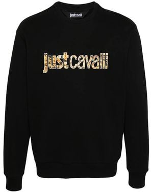 Just Cavalli ロゴ スウェットシャツ - ブラック