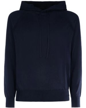 Paolo Pecora Cotton Hoodie - Blue