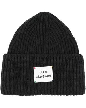 Rossignol Ribbed-Knit Label Beanie - Black