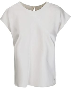 Calvin Klein Matte Satin Sheath Top - White