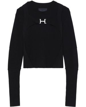 HELIOT EMIL Jersey Con Logo Estampado - Negro